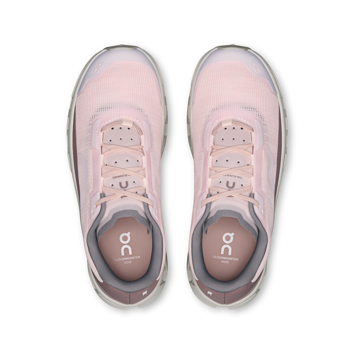 On Cloudmonster Void Women product view 2 — Salt | Biscuit