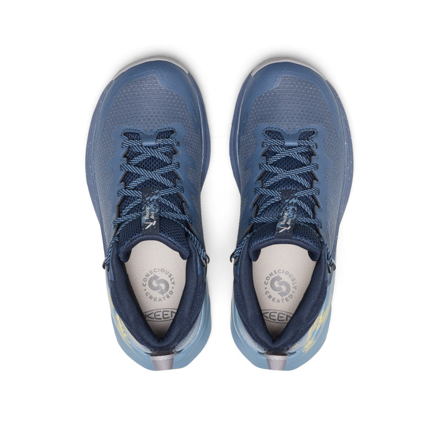KEEN Targhee Apex Waterproof Hiking Boot Women product view 4 — Vintage Indigo/Lemon Grass