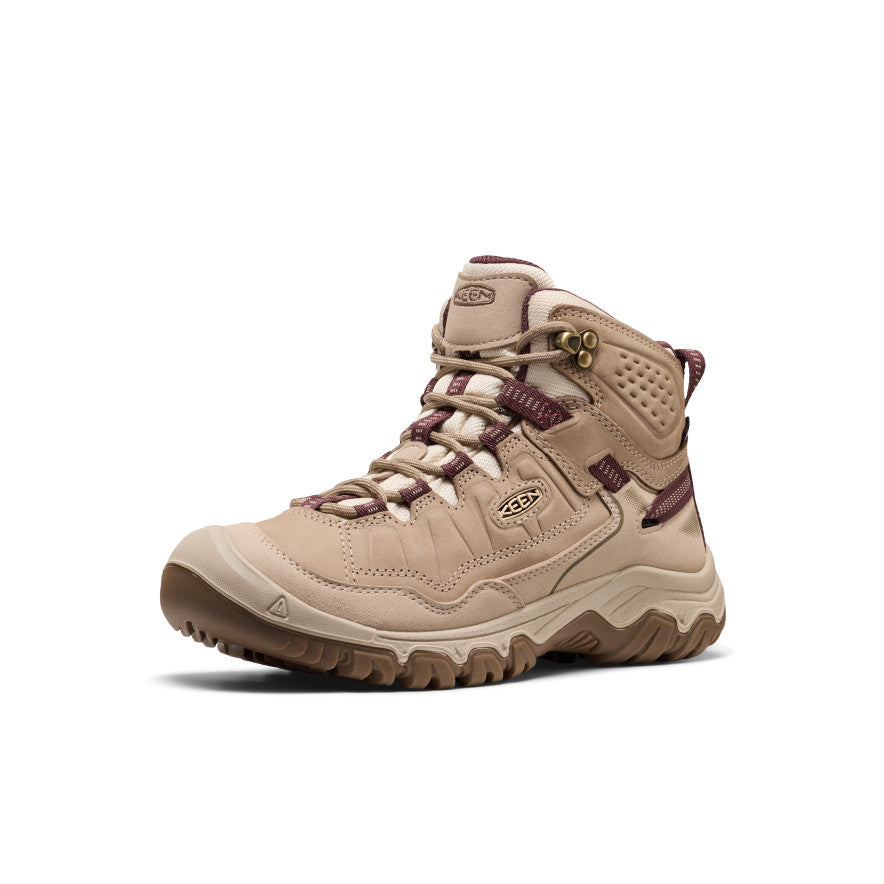 KEEN Targhee IV Waterproof Hiking Boot Women product view 3 — Plaza Taupe/Huckleberry