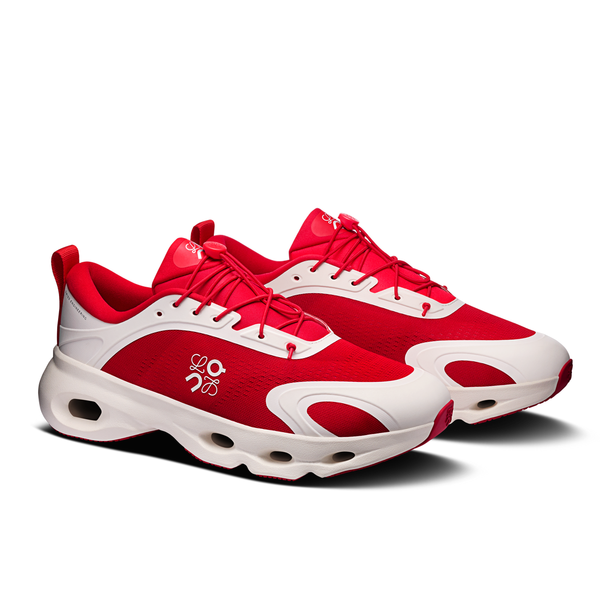 On Cloudsolo LOEWE Men product view 6 — Red | Eggshell