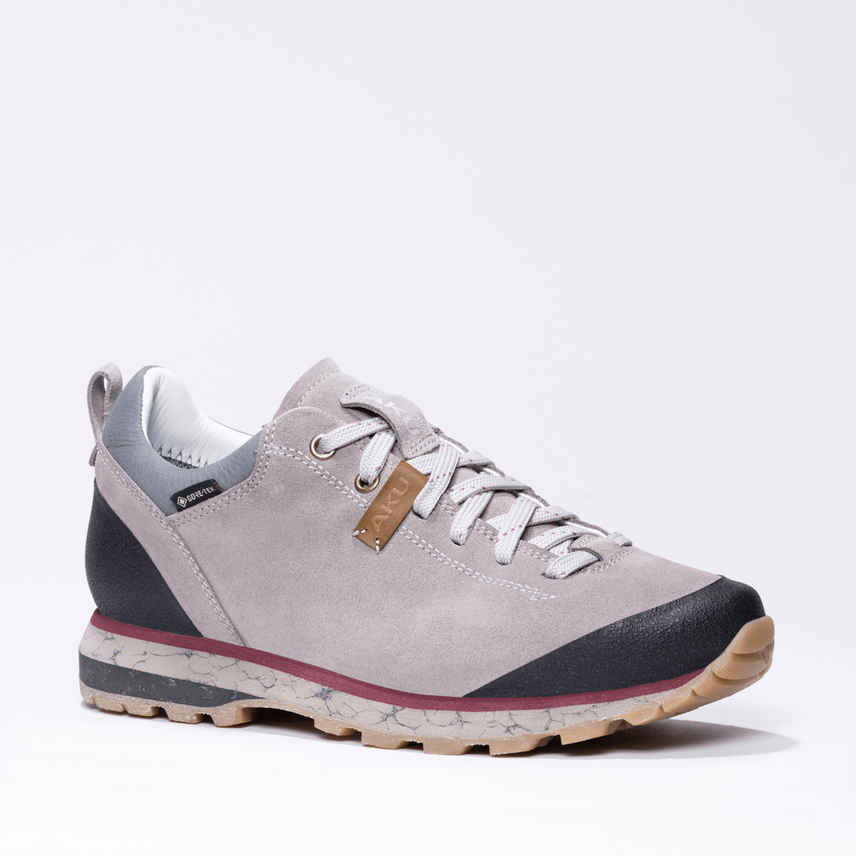AKU Bellamont IV Suede GTX WS - Side Hero - Grey-Bordeaux