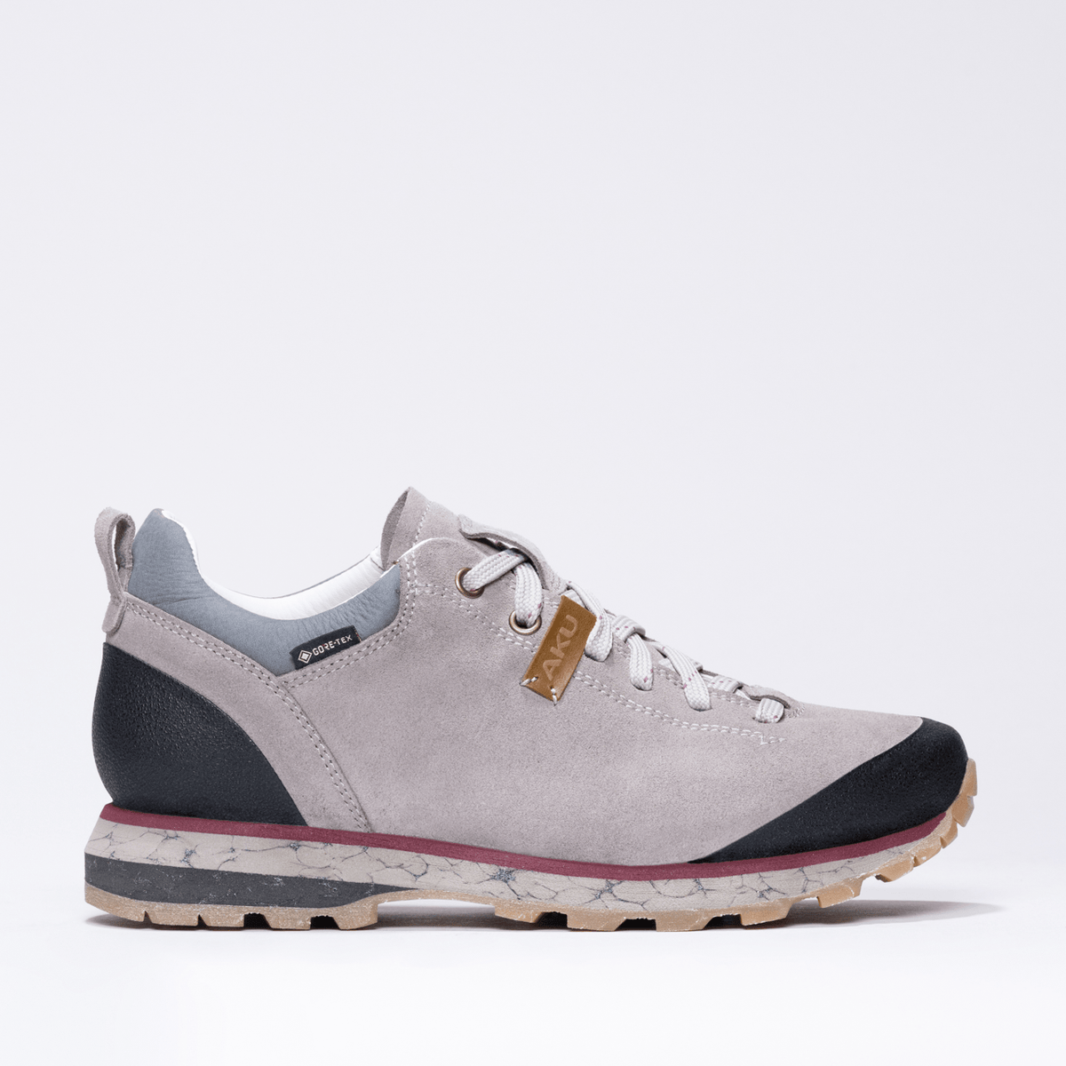 AKU Bellamont IV Suede GTX WS - Official View 2 - Grey-Bordeaux