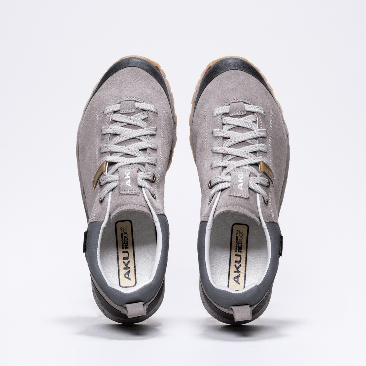 AKU Bellamont IV Suede GTX WS - Official View 4 - Grey-Bordeaux
