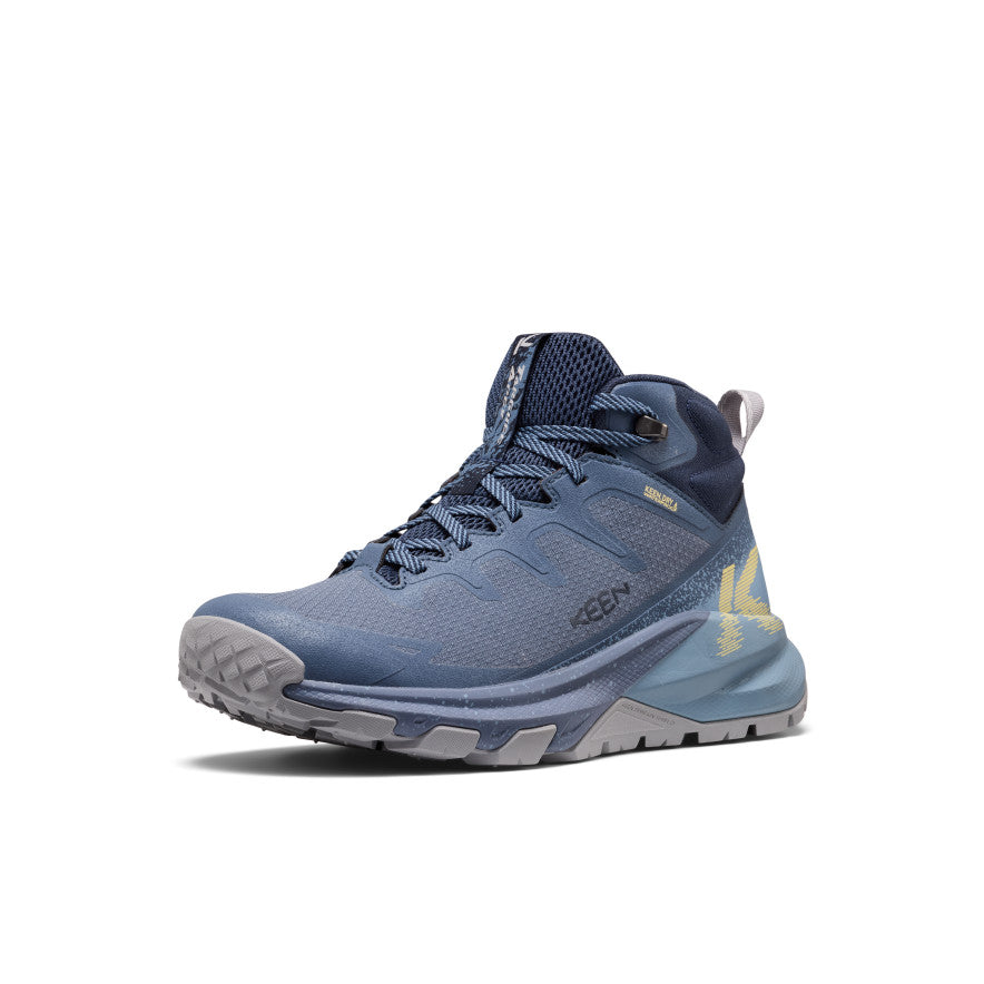 KEEN Targhee Apex Waterproof Hiking Boot Women product view 3 — Vintage Indigo/Lemon Grass