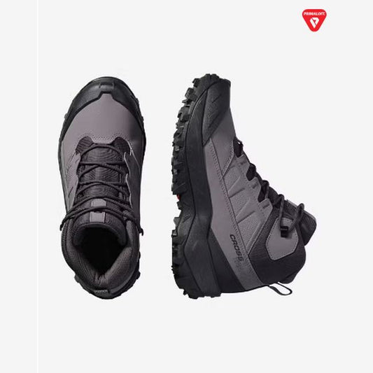 Salomon Crosstrak Waterproof Women - top or pair view - Dark Grey