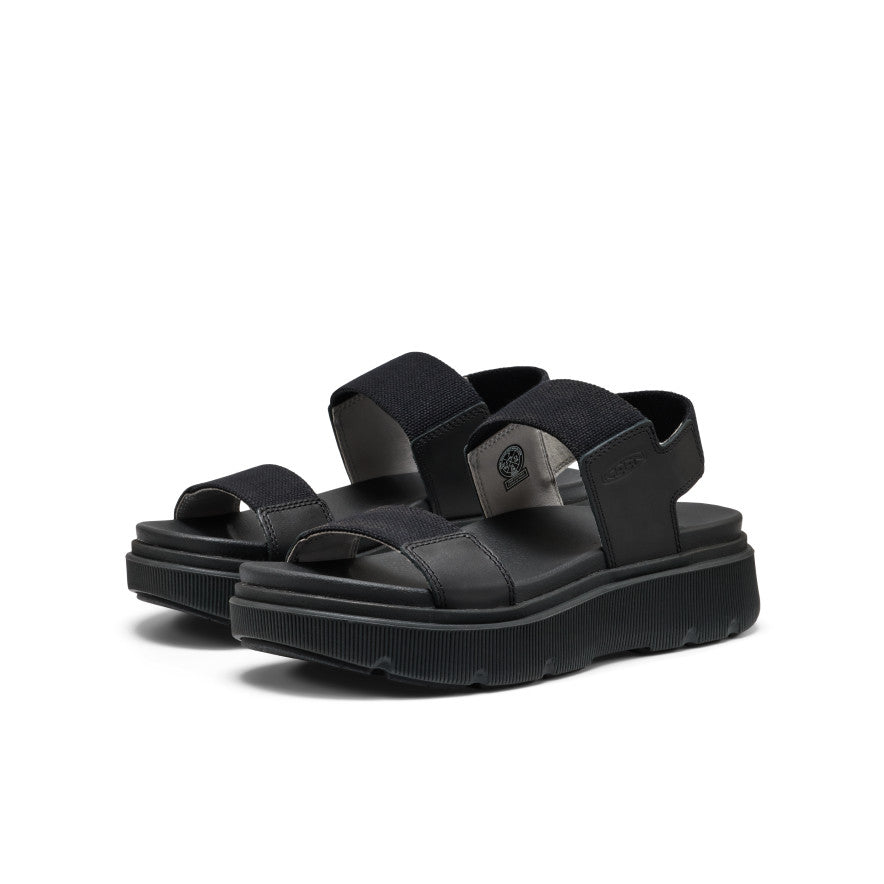 KEEN Elle Mila Backstrap Sandal Women product view 2 — Black/Black