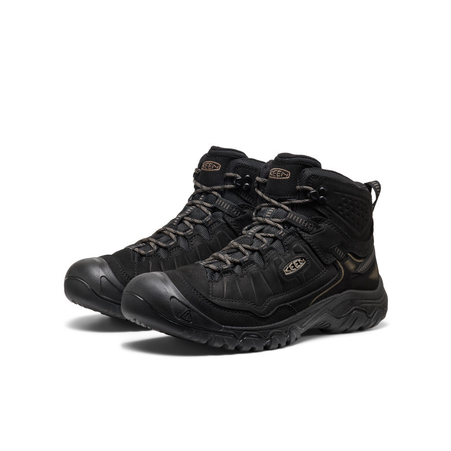 KEEN Targhee IV Waterproof Hiking Boot Men product view 2 — Triple Black