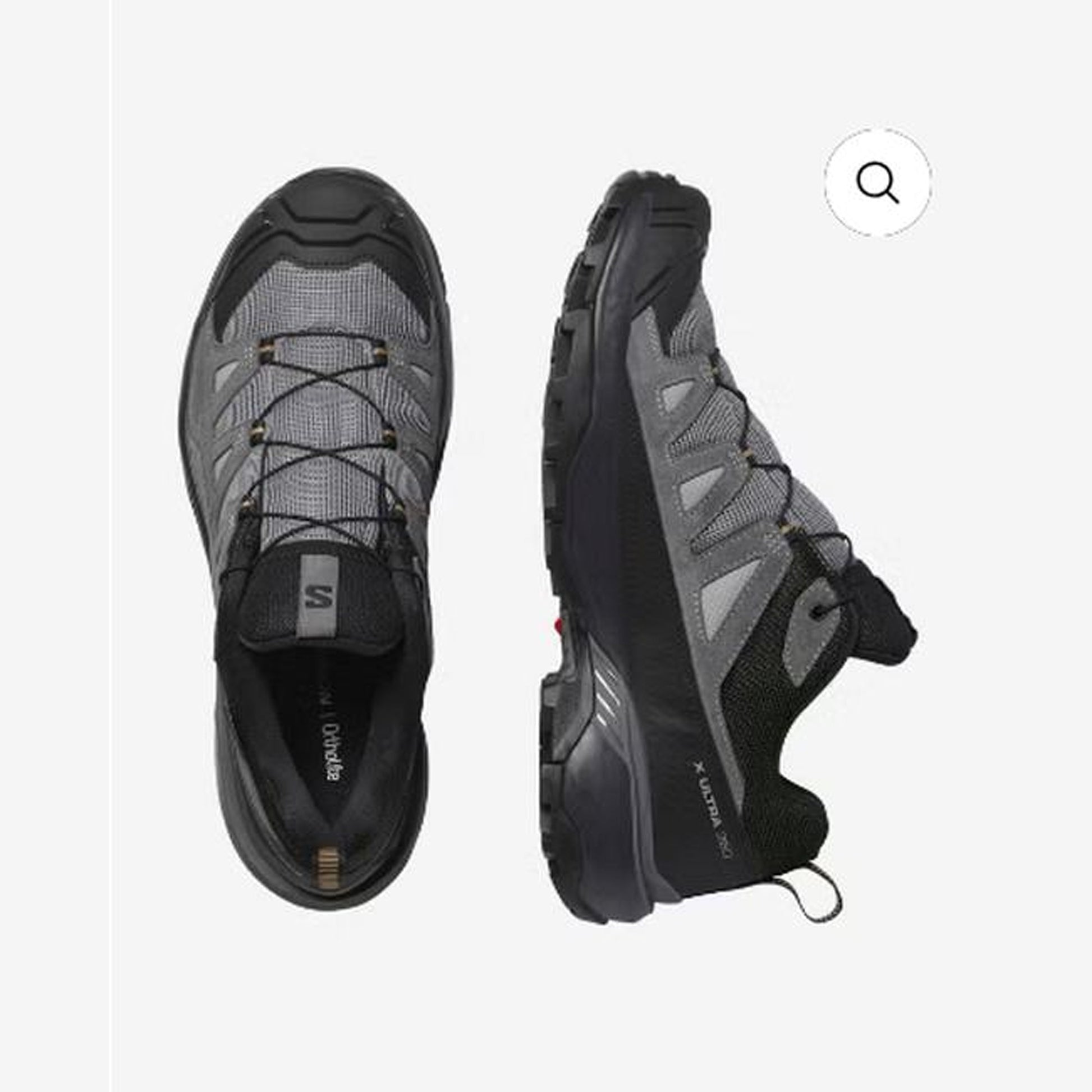 Salomon X Ultra 360 Leather GORE-TEX Men - top or pair view - Dark Grey