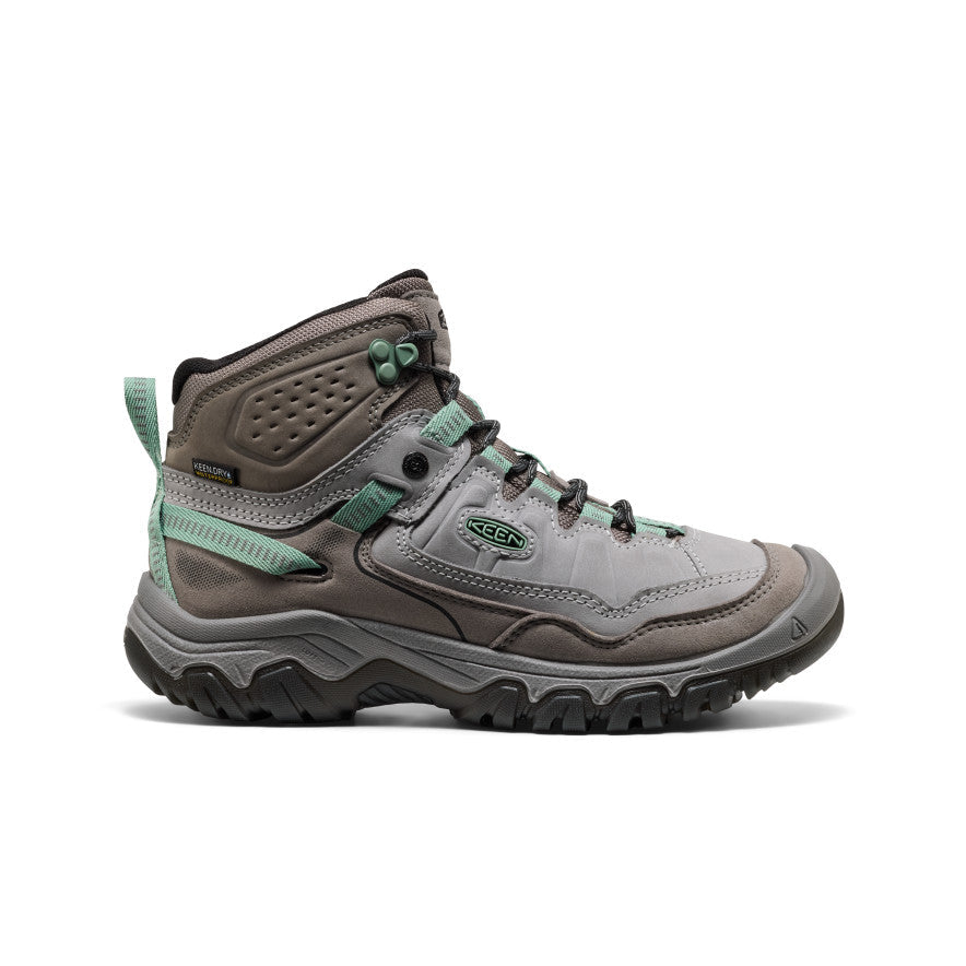 KEEN Targhee IV Waterproof Hiking Boot Women product view 1 — Alloy/Granite Green