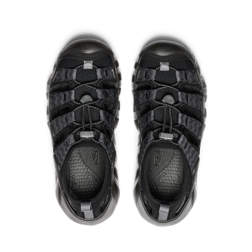 KEEN Hyperport H2 Sandal Women product view 4 — Black/Steel Grey