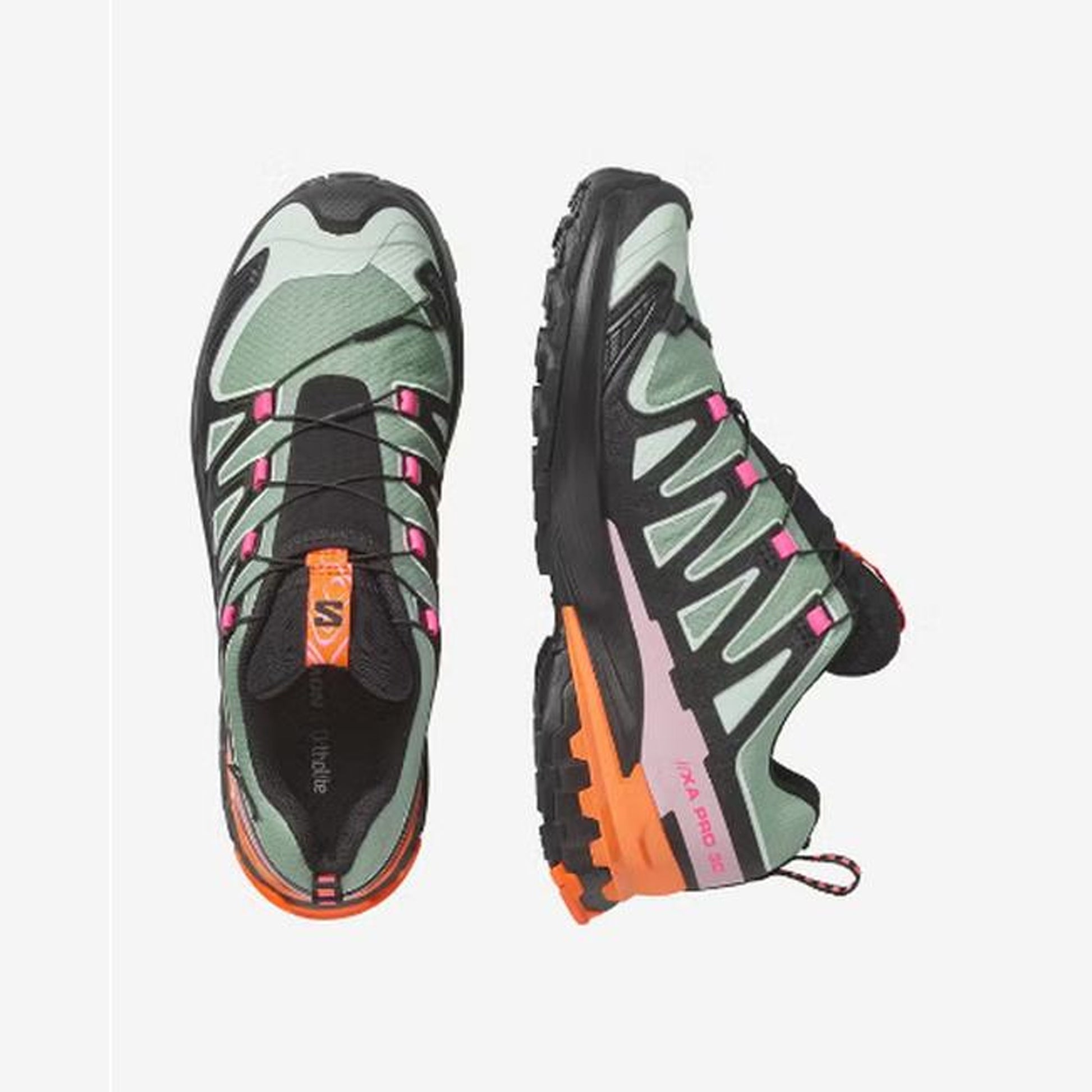 Salomon XA Pro 3D V9 GORE-TEX Neon Void Women - top or pair view - Pink
