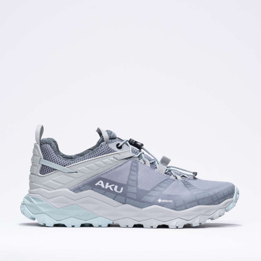 AKU Flyrock GTX WS - Side Hero - Light Violet-Aqua Green