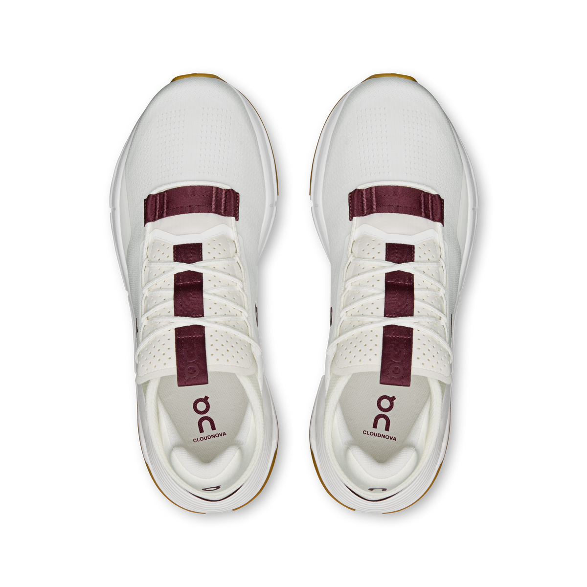 On Cloudnova 2 Men product view 2 — Ivory | Maroon