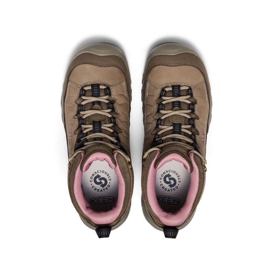 KEEN Targhee IV Waterproof Hiking Boot Women product view 4 — Brindle/Nostalgia Rose