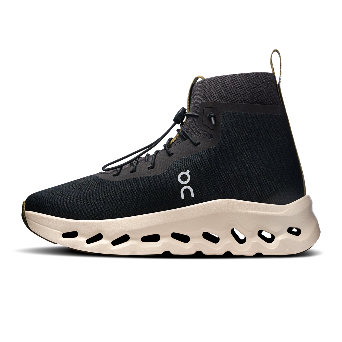 On Cloudtilt Hi LOEWE Women product view 4 — Black | Oatmeal | Olive