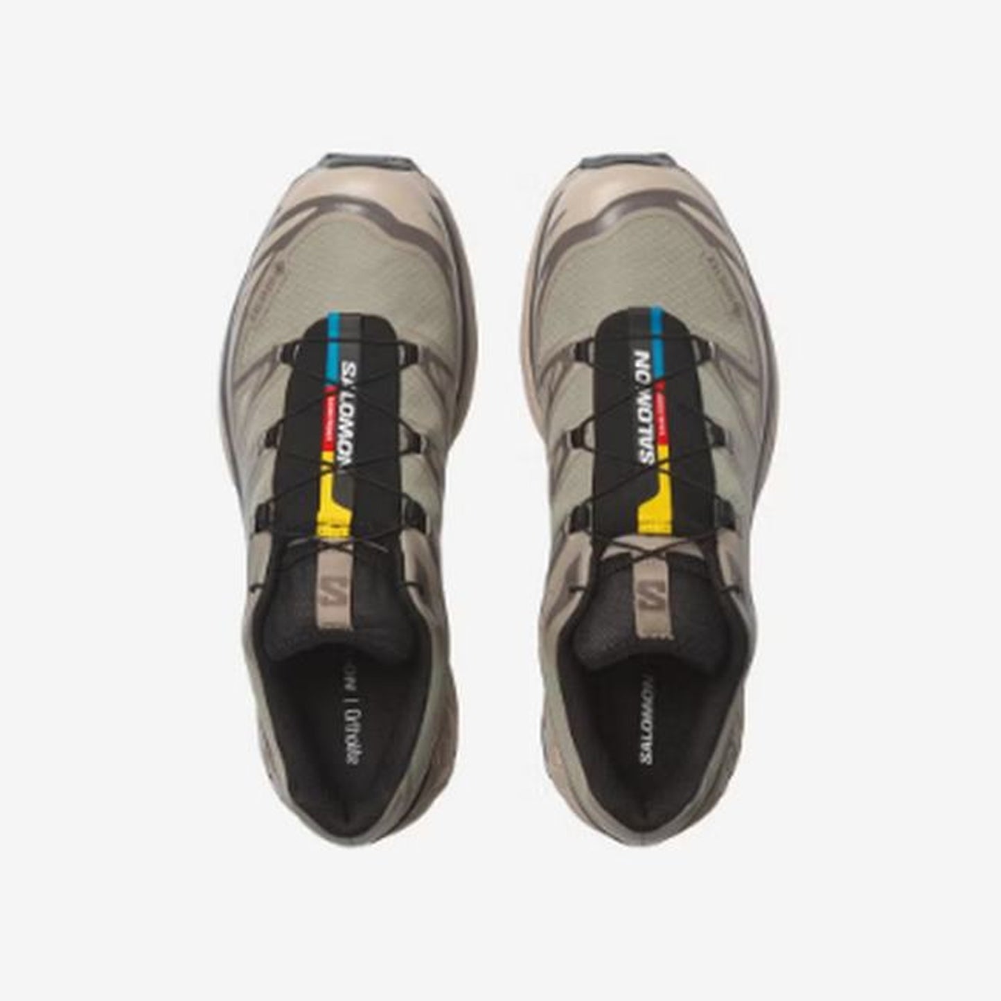Salomon XT-6 GORE-TEX - top or pair view - Brown