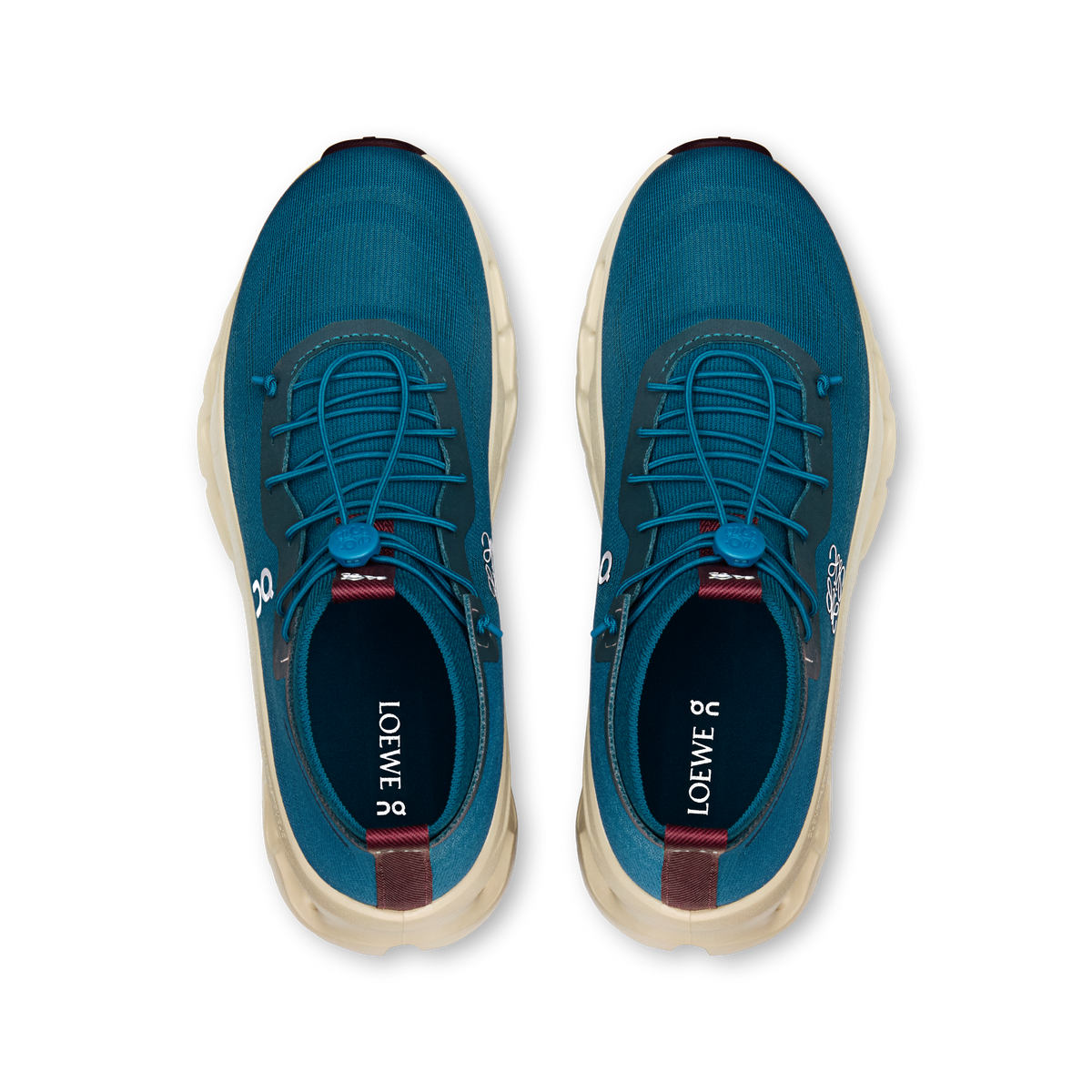 On Cloudtilt Hi LOEWE Women product view 2 — Teal | Oatmeal | Burgundy