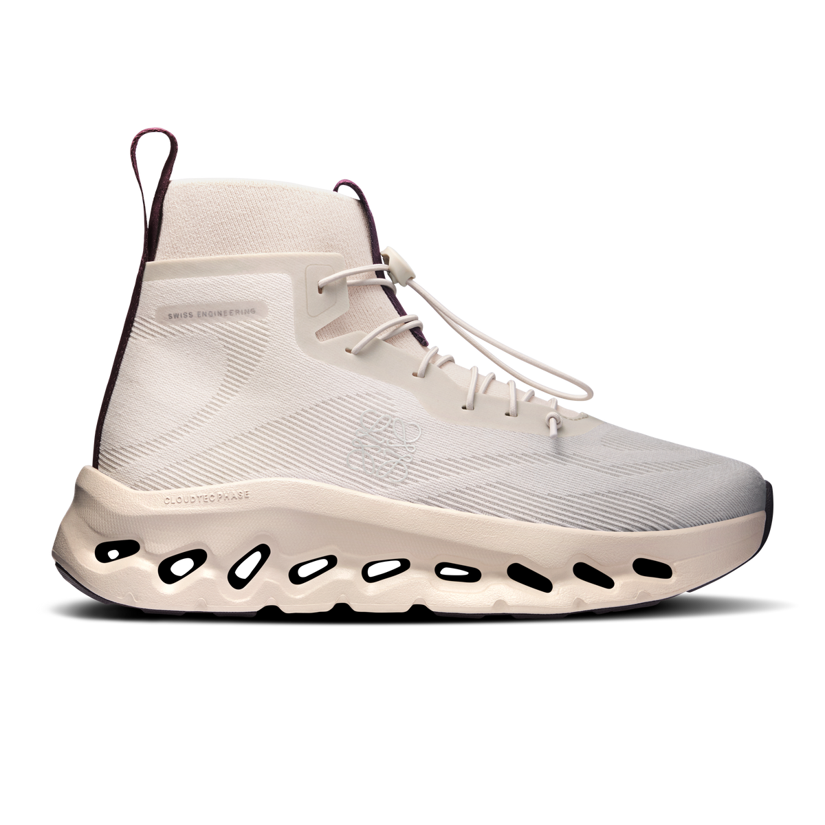 On Cloudtilt Hi LOEWE Women product view 1 — Sand | Oatmeal | Plum
