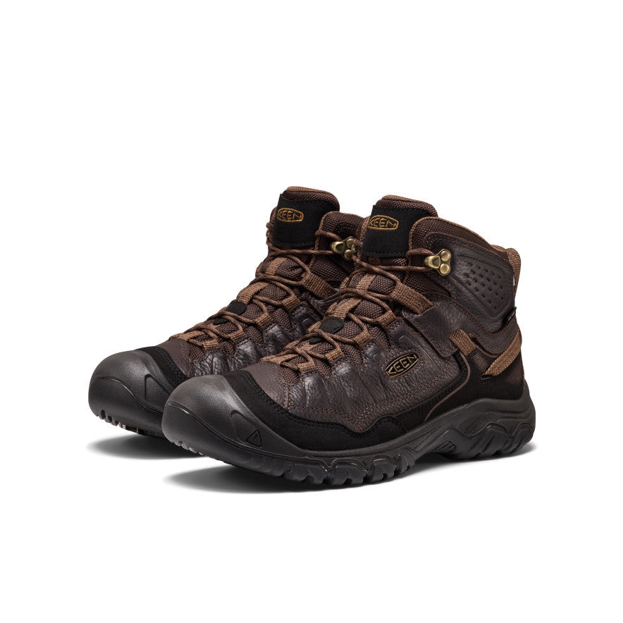 KEEN Targhee IV Waterproof Hiking Boot Men product view 2 — Tumbled Java