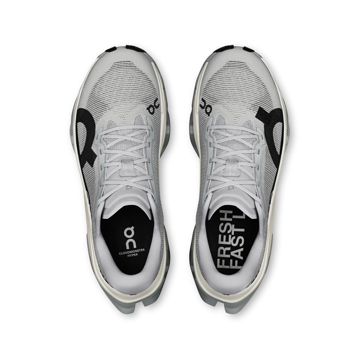 On Cloudmonster 3 Hyper Women product view 2 — Glacier | Black