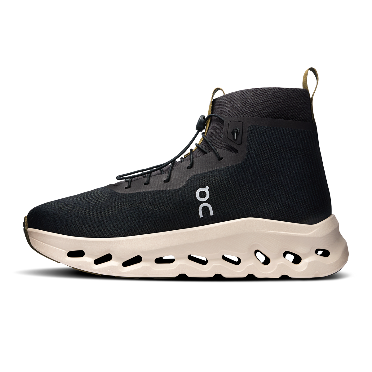 On Cloudtilt Hi LOEWE Men product view 4 — Black | Oatmeal | Olive