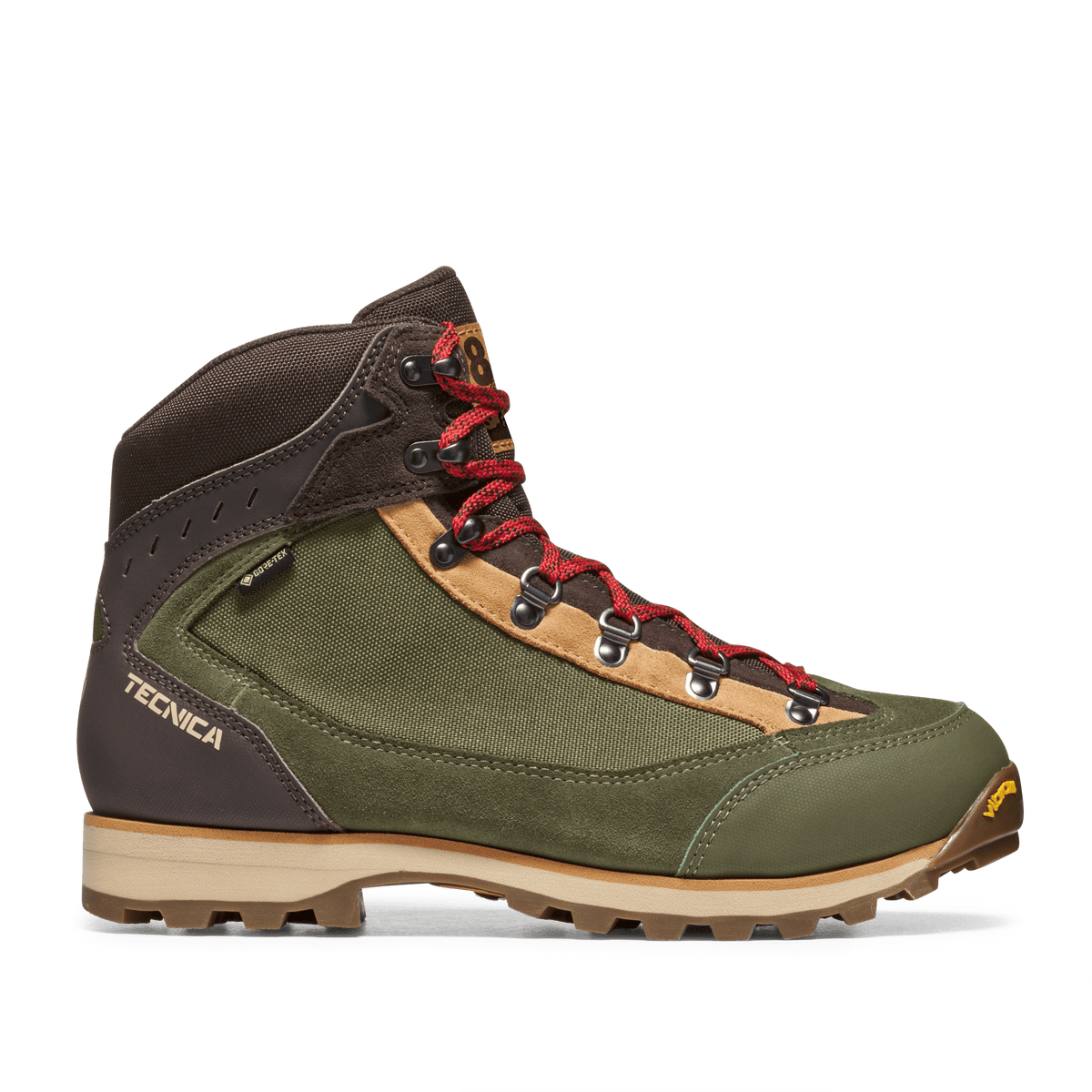 Tecnica Makalu 85 GTX MS product view 2 — Dark Green - Red