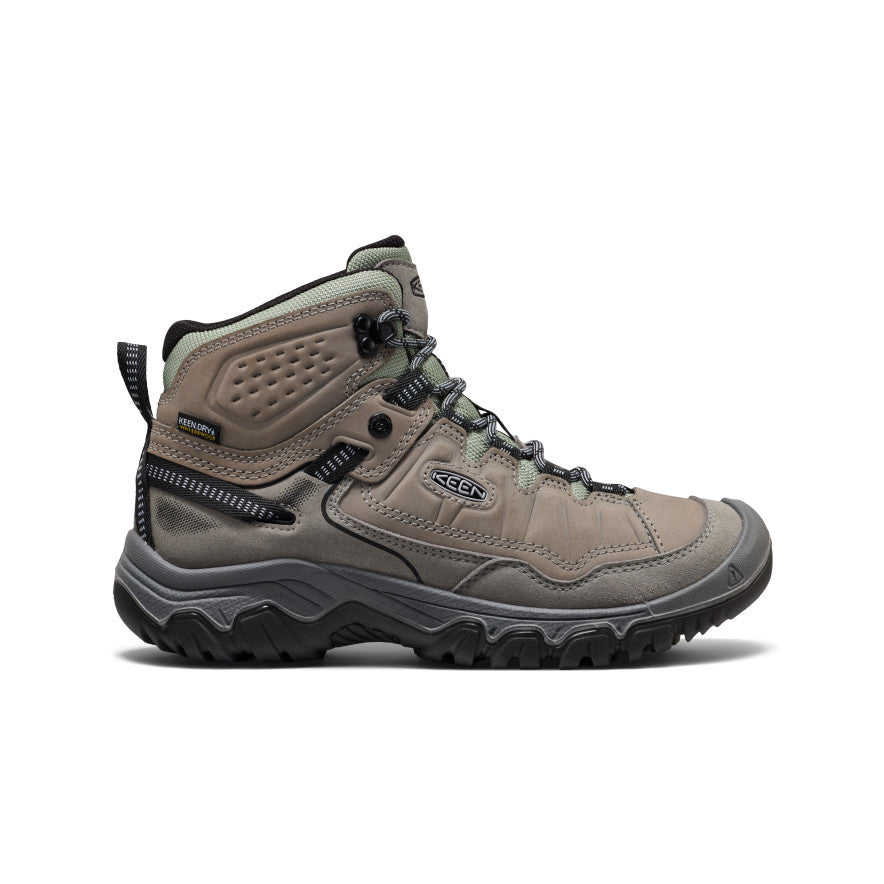 KEEN Targhee IV Waterproof Hiking Boot Women product view 1 — Steel Grey/Lily Pad
