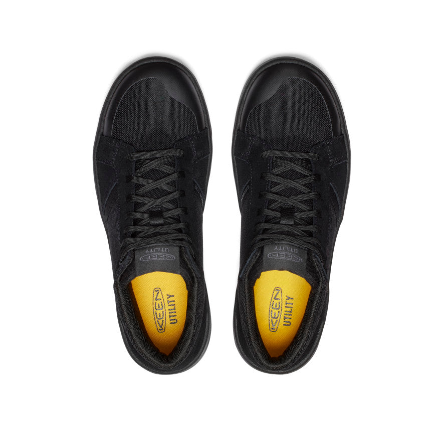 KEEN Kenton Mid Work Shoe (Carbon Toe) Men product view 4 — Black/Gum