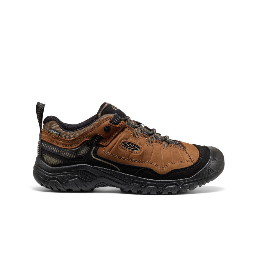 KEEN Targhee IV Waterproof Hiking Shoe Men product view 1 — Bison/Black