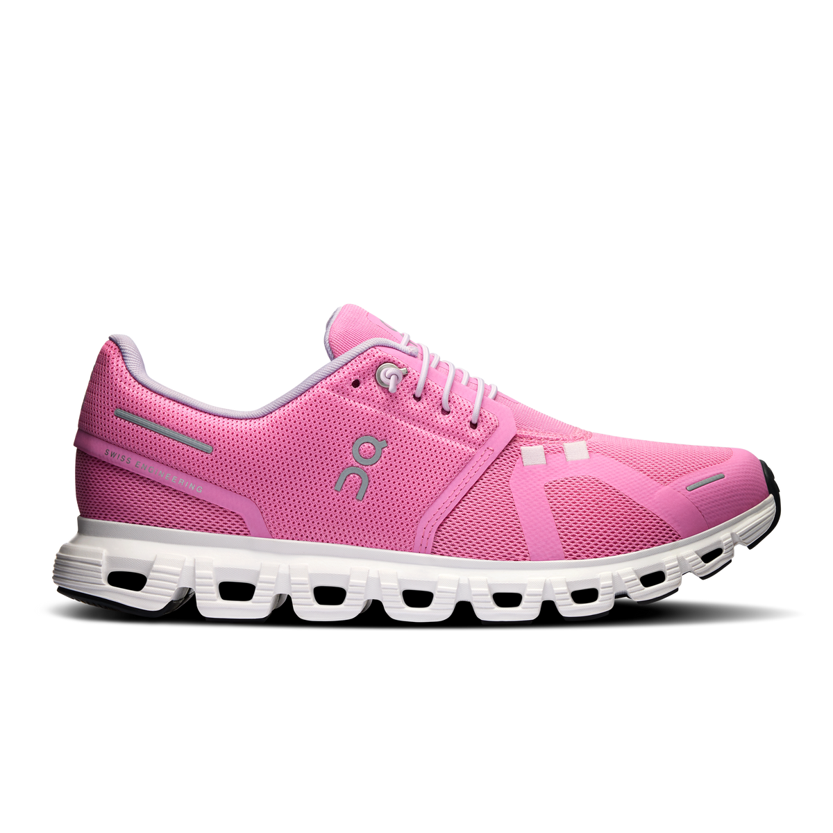 On Cloud 6 Women product view 1 — Raspberry | White