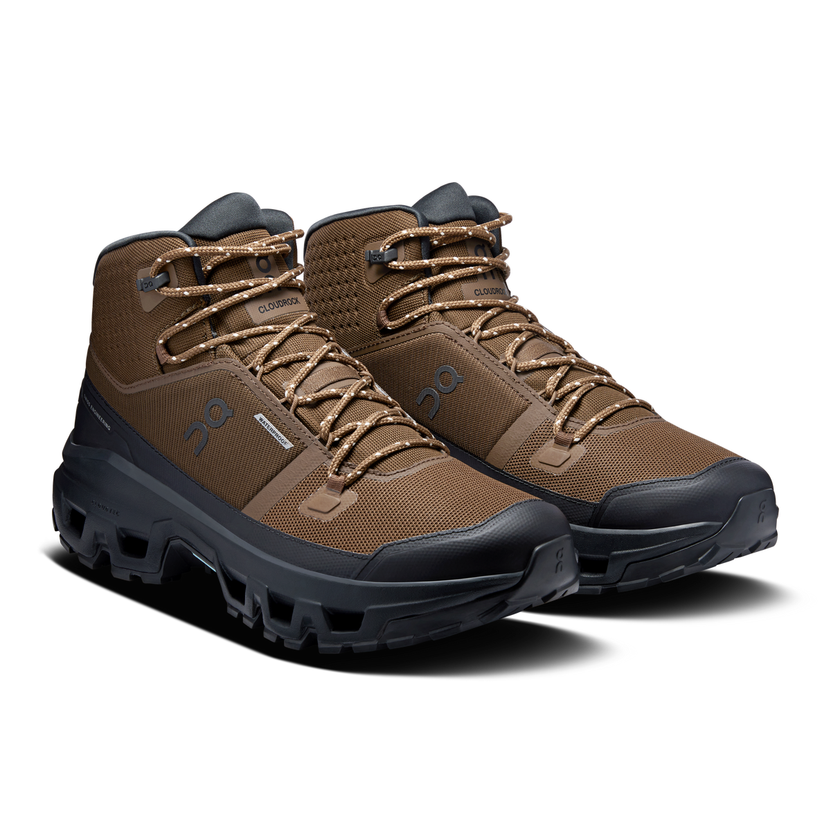 On Cloudrock Mid Waterproof Men product view 6 — Earth | Black