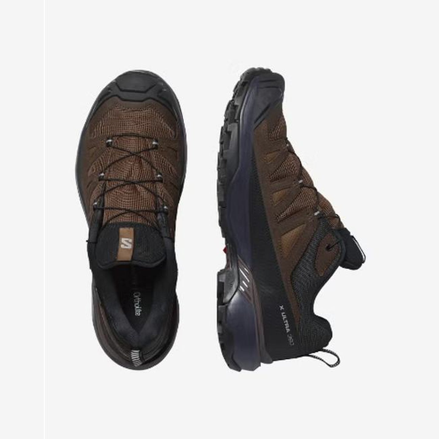 Salomon X Ultra 360 Leather GORE-TEX Men - top or pair view - Black