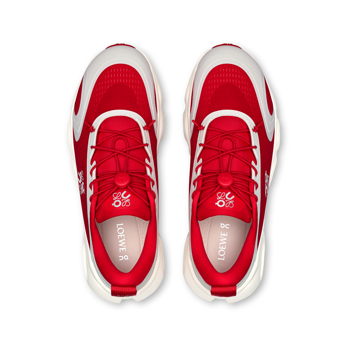 On Cloudsolo LOEWE Women product view 2 — Red | Eggshell