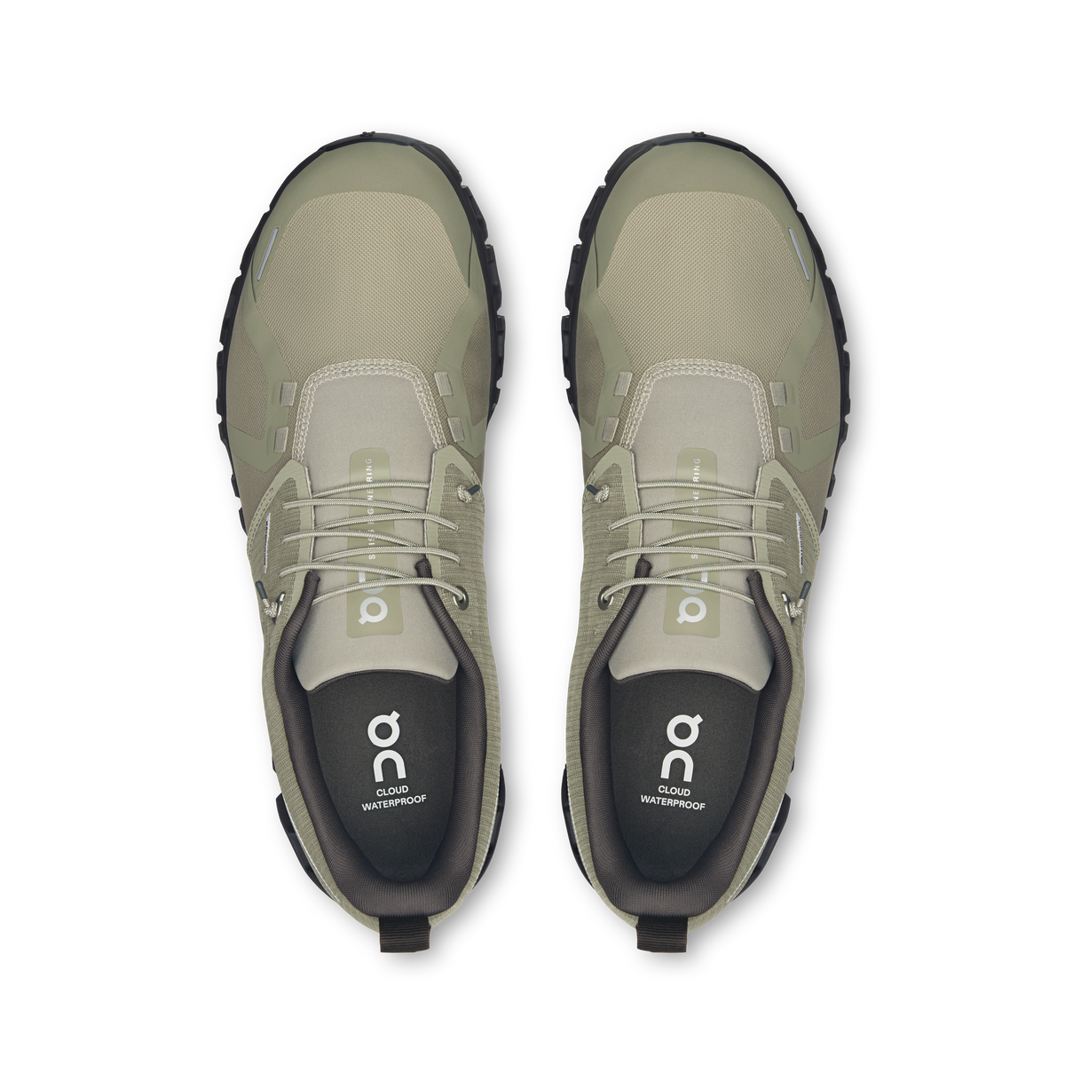 On Cloud 6 Waterproof Men product view 2 — Olive | Espresso