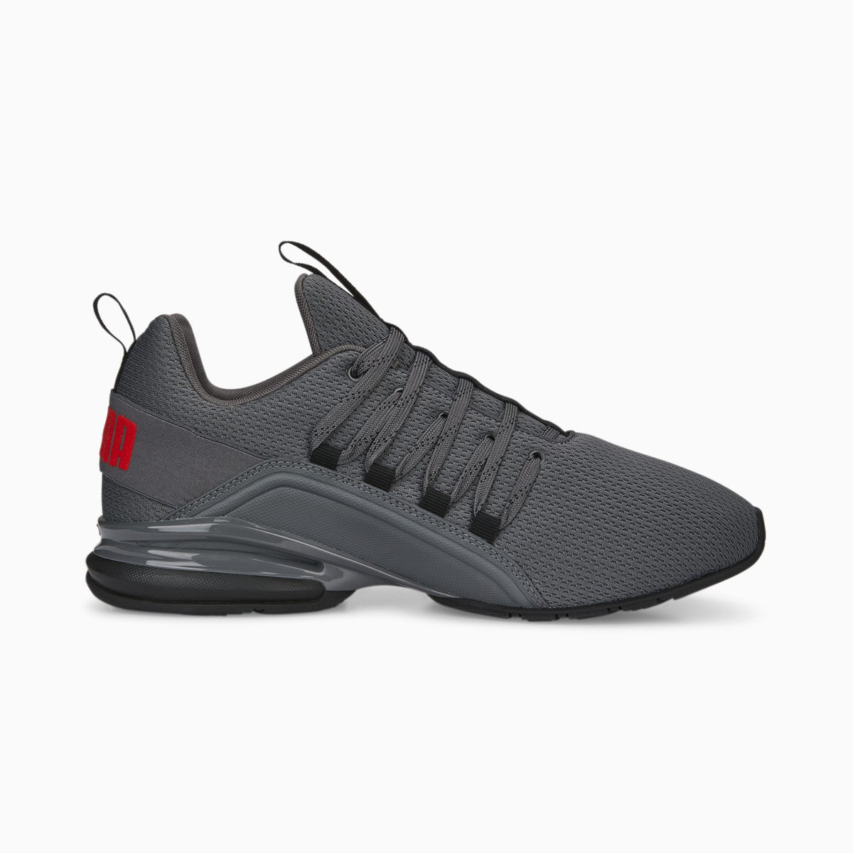 PUMA Axelion Refresh Running Shoes Men product view 5 — PUMA Black-Cool Dark Gray-PUMA Red