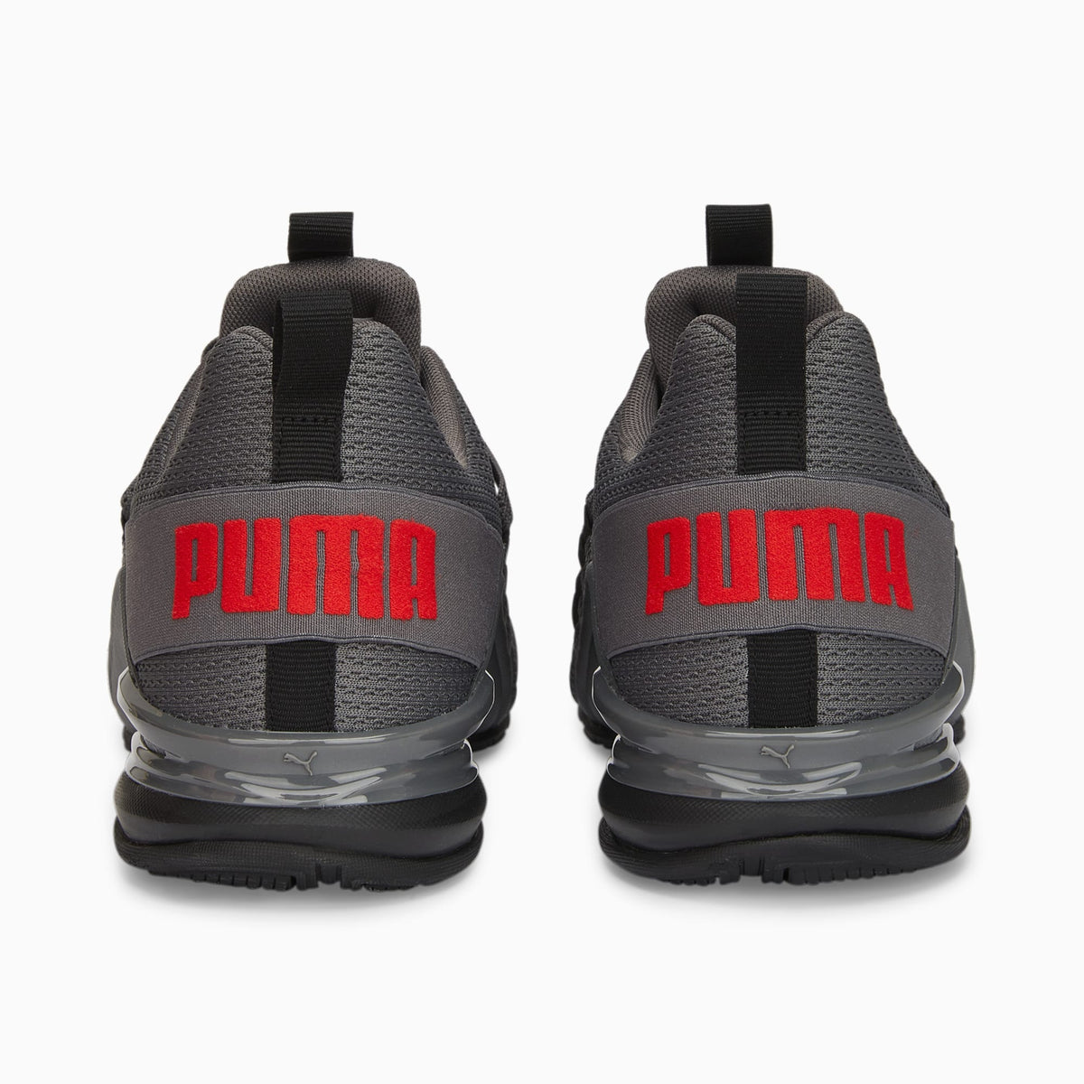 PUMA Axelion Refresh Running Shoes Men product view 3 — PUMA Black-Cool Dark Gray-PUMA Red