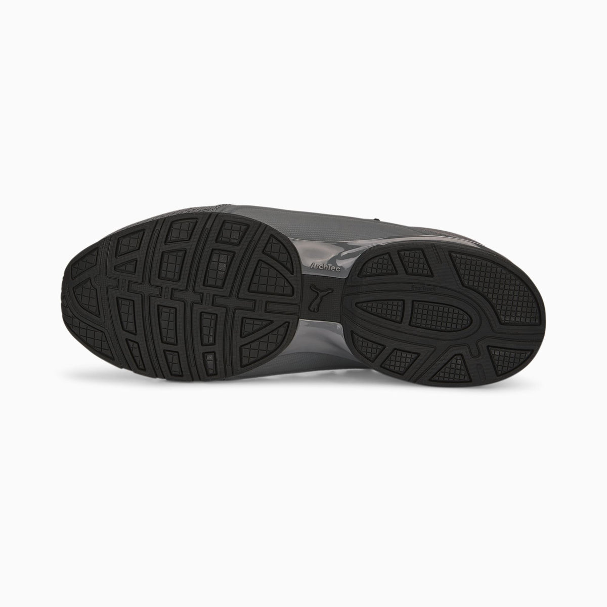 PUMA Axelion Refresh Running Shoes Men product view 4 — PUMA Black-Cool Dark Gray-PUMA Red