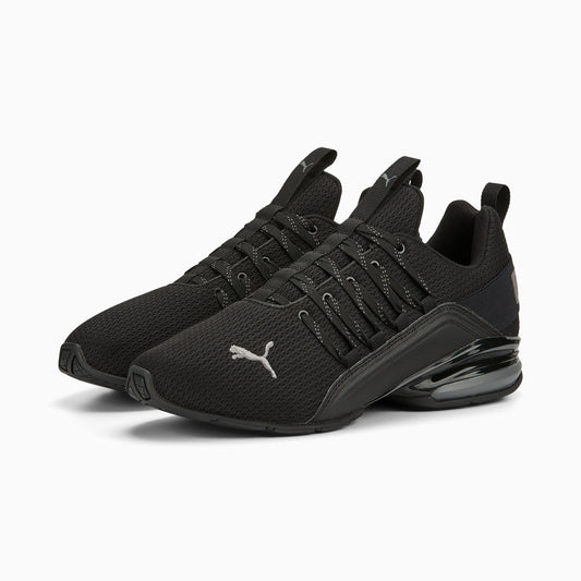 PUMA Axelion Refresh Running Shoes Men product view 2 — PUMA Black-Cool Dark Gray