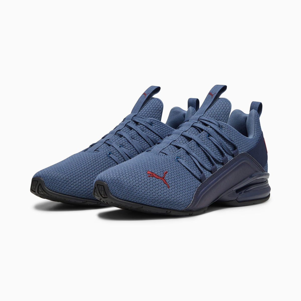 PUMA Axelion Refresh Running Shoes Men product view 2 — PUMA Navy-Inky Blue-Dark Jasper