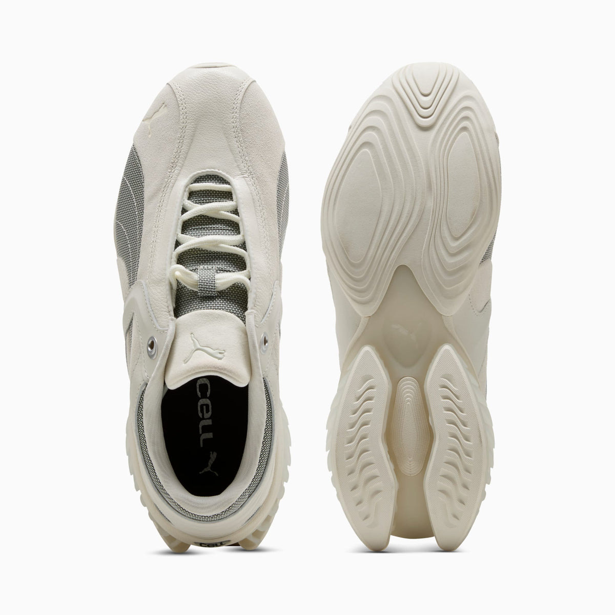 PUMA CELL GEO 1 Sneakers Unisex product view 4 — Warm White-Inky Depths