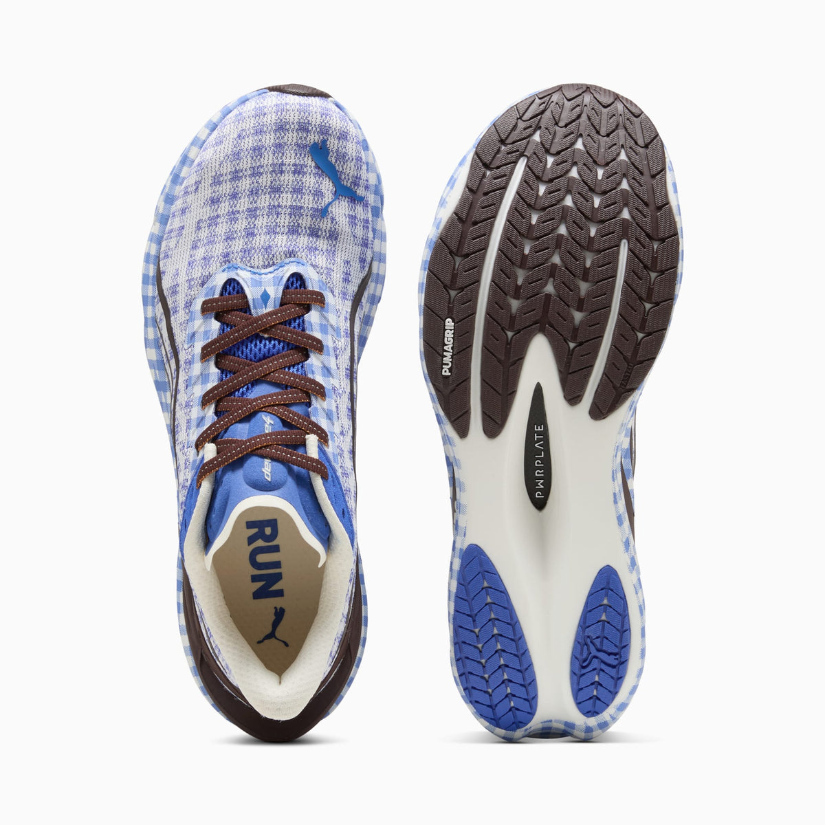 PUMA Deviate NITRO™ 4 Check Running Shoes Men product view 4 — Royal Sapphire-PUMA White