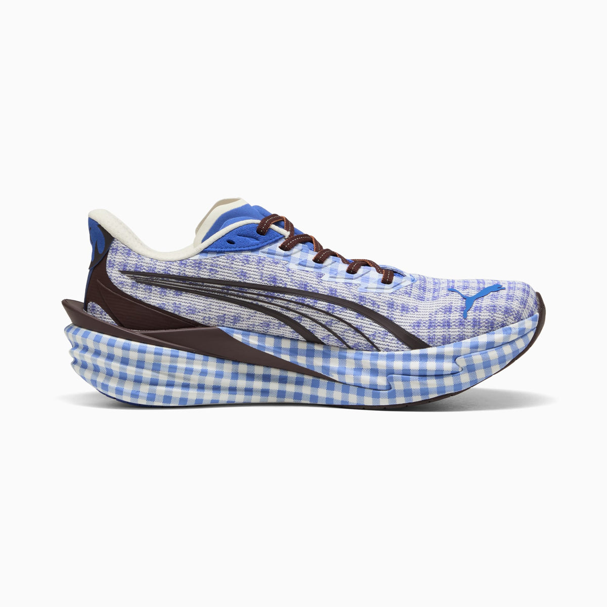 PUMA Deviate NITRO™ 4 Check Running Shoes Men product view 5 — Royal Sapphire-PUMA White