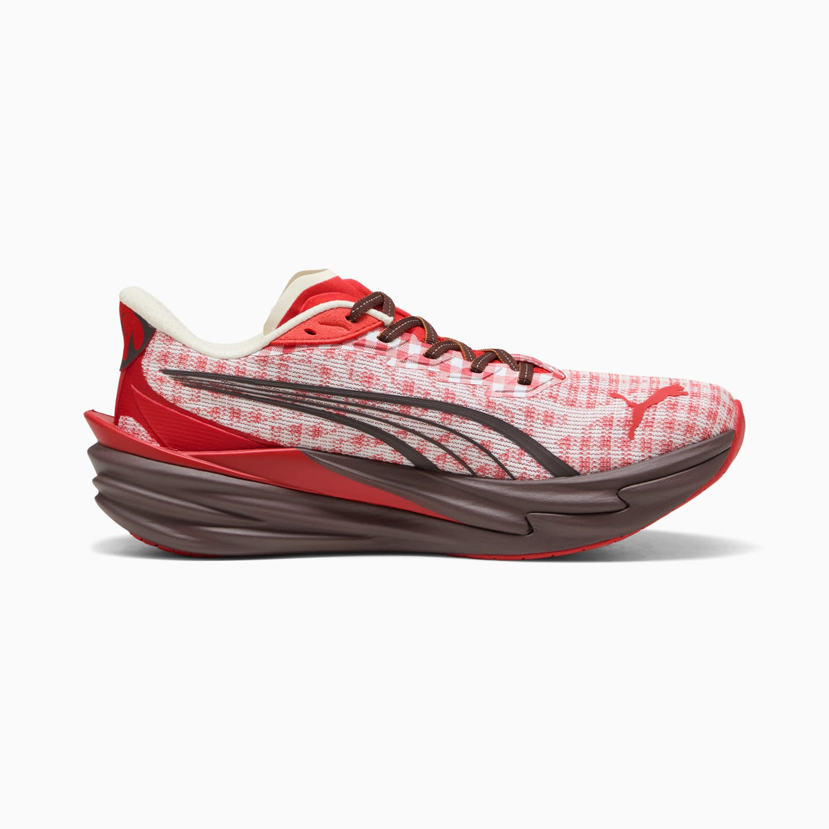PUMA Deviate NITRO™ 4 Check Running Shoes Men product view 5 — For All Time Red-PUMA White