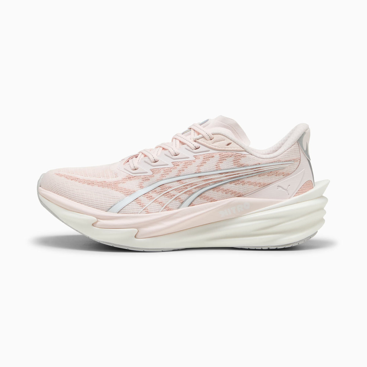 PUMA Deviate NITRO™ 4 Running Shoes Women product view 1 — Jasmine Flower-PUMA White