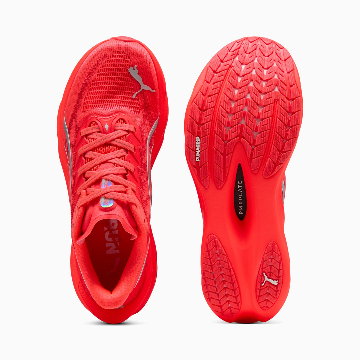 PUMA Deviate NITRO™ 4 Running Shoes Women product view 4 — Ultra Red-PUMA Silver