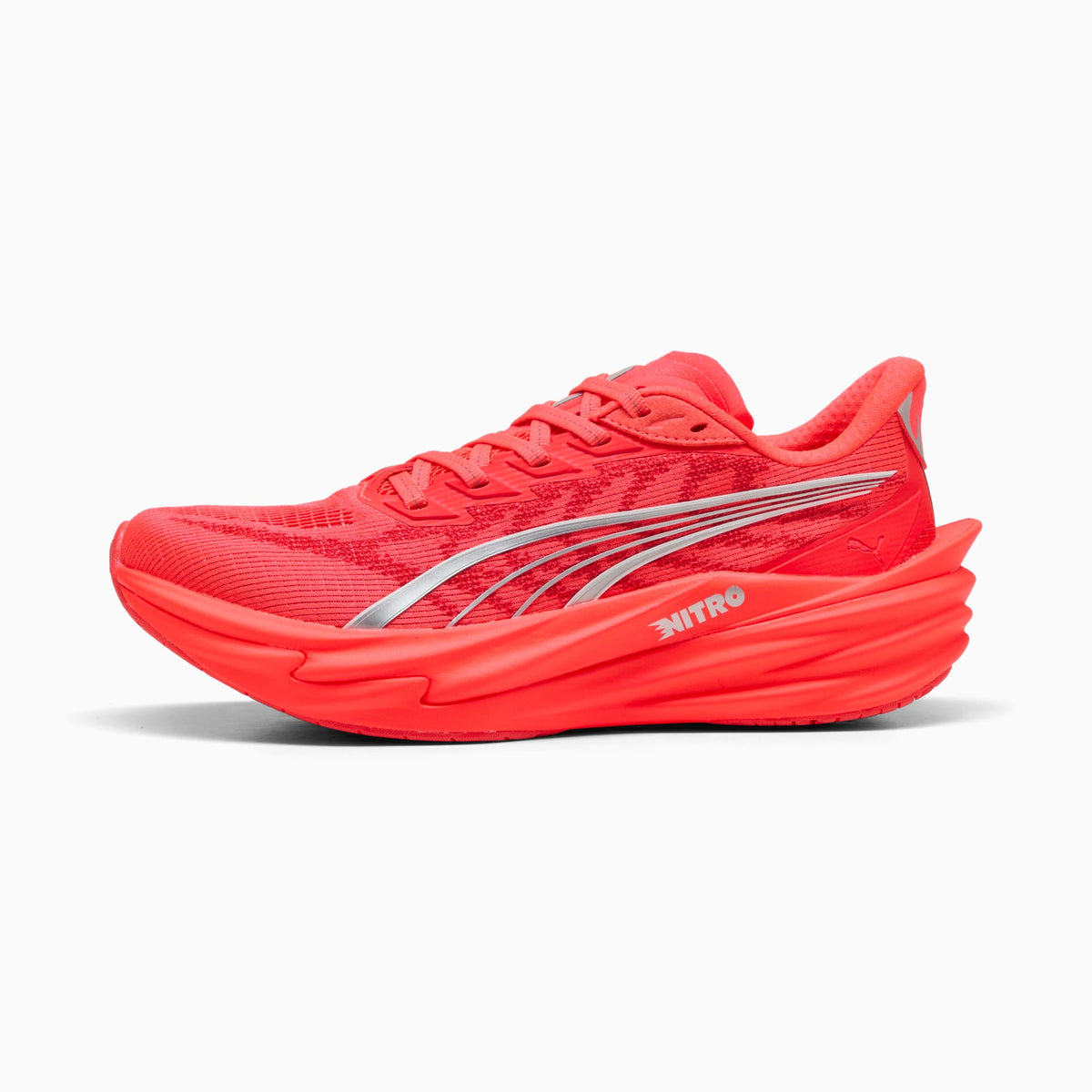 PUMA Deviate NITRO™ 4 Running Shoes Women product view 1 — Ultra Red-PUMA Silver