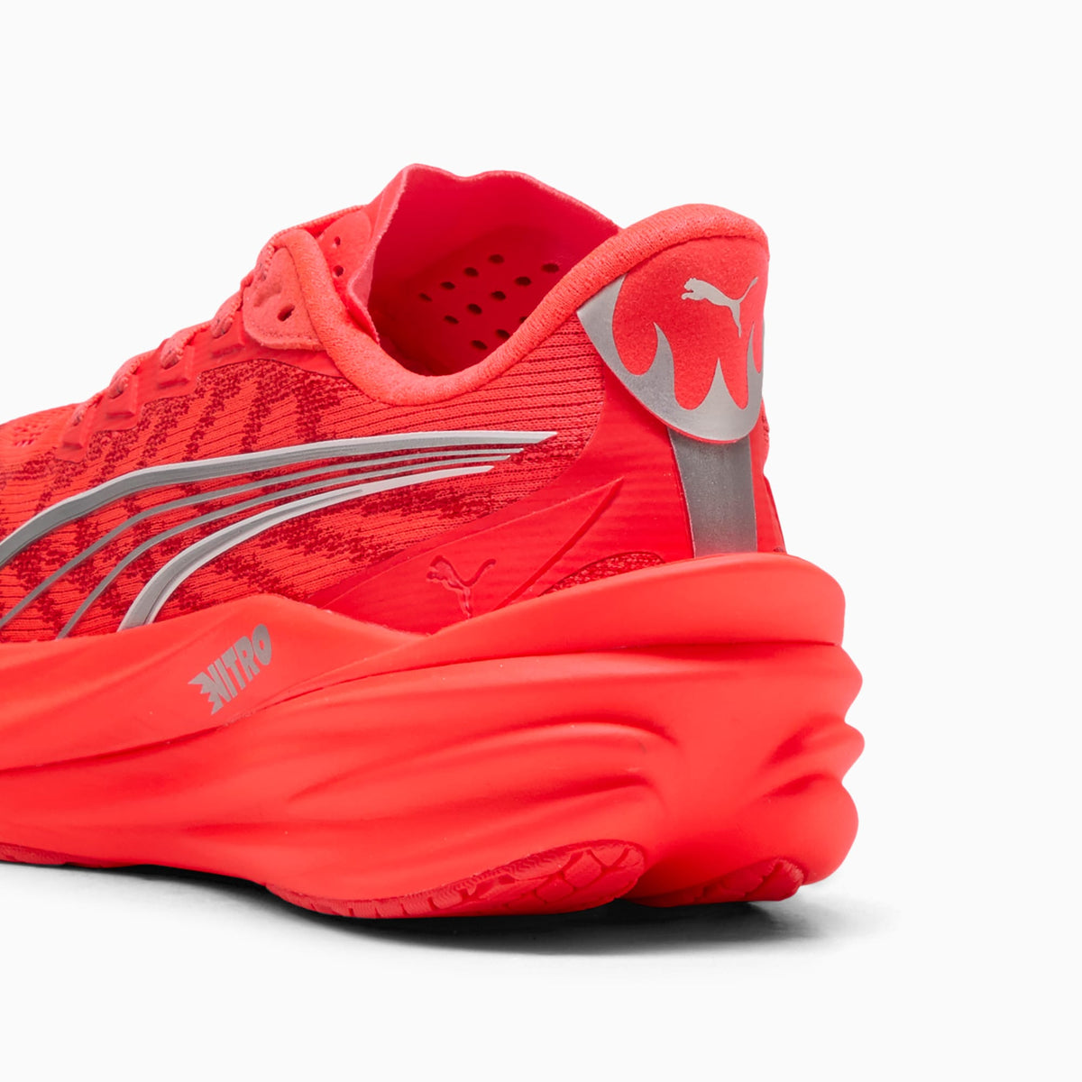 PUMA Deviate NITRO™ 4 Running Shoes Women product view 3 — Ultra Red-PUMA Silver