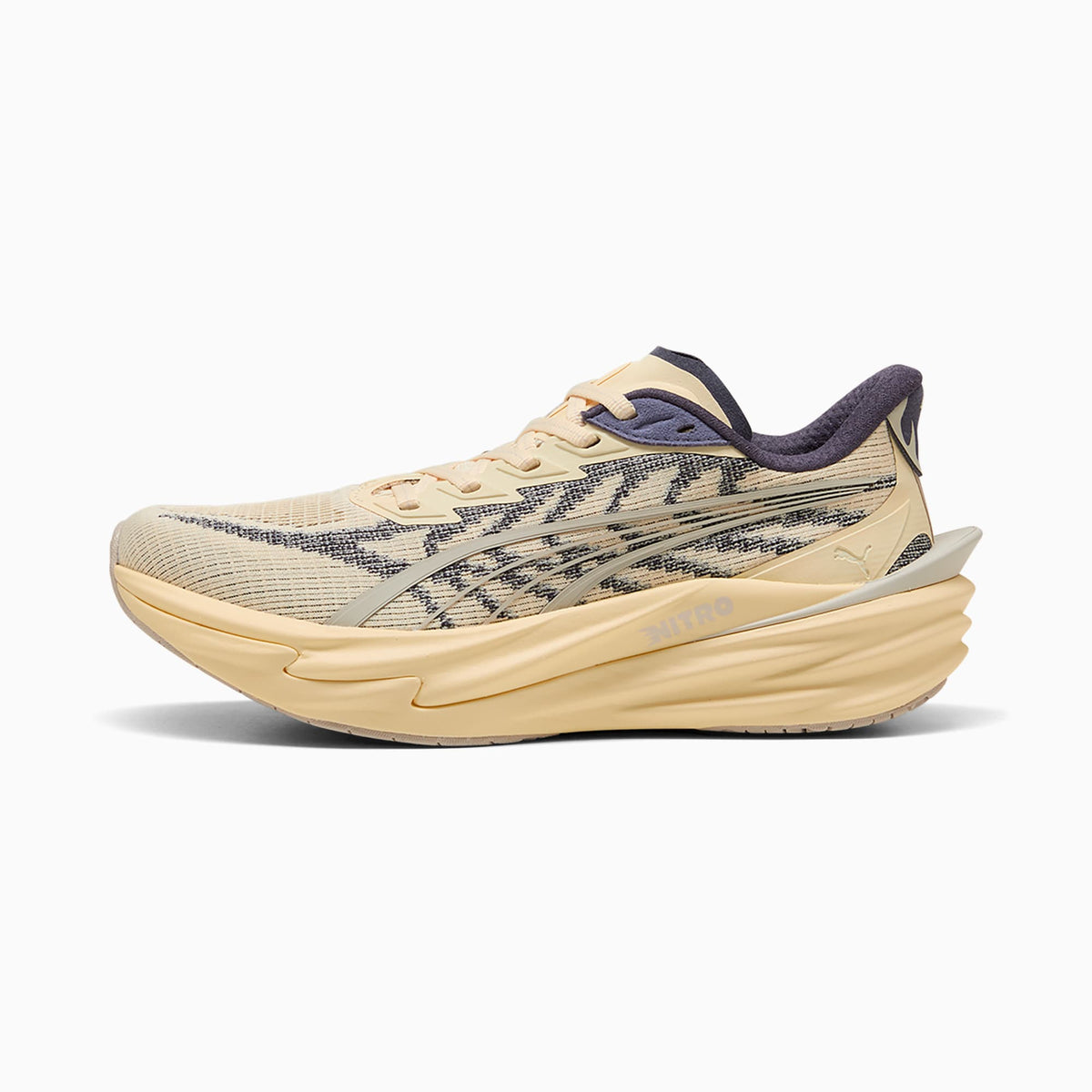 PUMA Deviate NITRO™ 4 Running Shoes Women product view 1 — Buttercream-Inky Depths