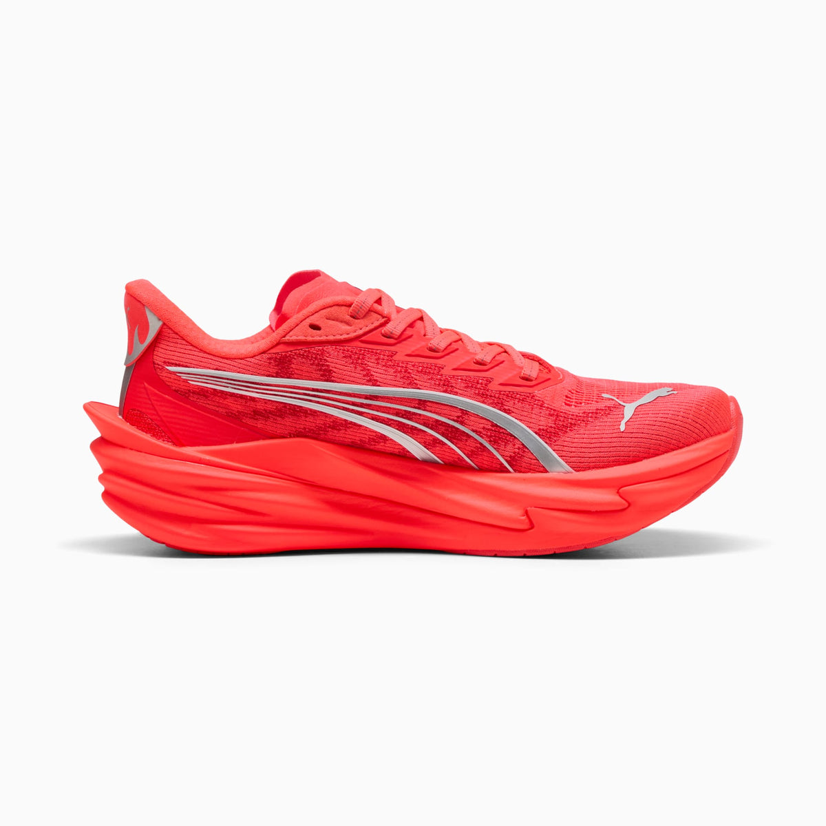 PUMA Deviate NITRO™ 4 Running Shoes Women product view 5 — Ultra Red-PUMA Silver