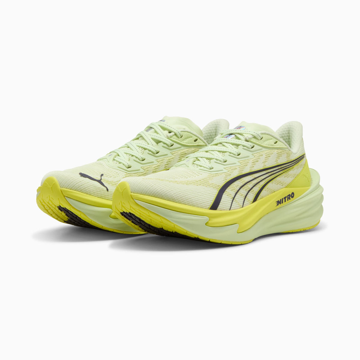 PUMA Deviate NITRO™ 4 Running Shoes Women product view 2 — Apple Spritz-Lux Lime